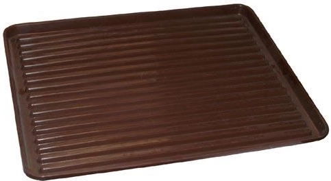 Ociekacz do naczyń 50 × 40 cm brązowy plastik