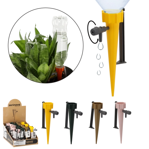 Nawadniacz do roślin z kranikiem, mix kolorów