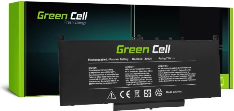 Bateria Green Cell do Dell Latitude E7270/E7470 7,6 V 5800 mAh