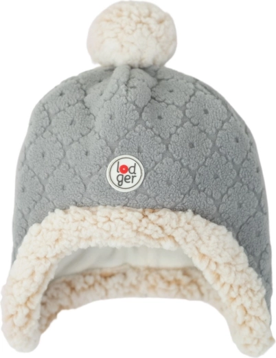 Lodger czapka polarowa Hatter folklore fleece drizzle (1–2 lata)