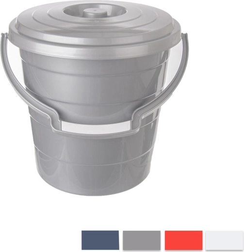 Plastikowe wiadro Hobby z pokrywą 20 l (mix kolorów)