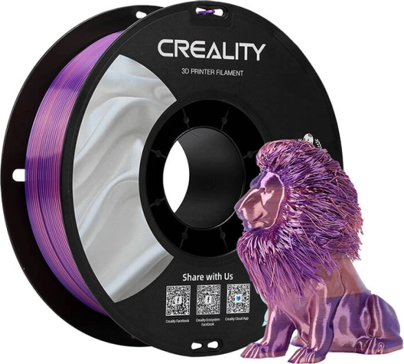 Filament Silk PLA Creality różowo‑fioletowy 1,75 mm
