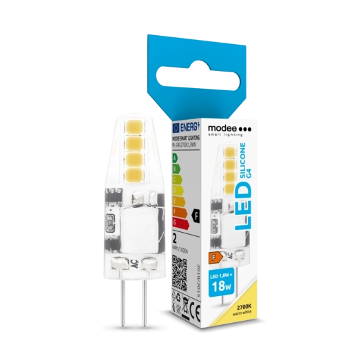 Modee LED żarówka G4 1,8 W 12 V ciepła biała