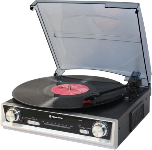 Gramofon Roadstar TTR-8634 z tunerem FM i wbudowanymi głośnikami