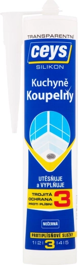 Silikon sanitarny CEYS 280 ml – Transparentny