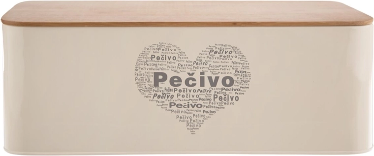 Chlebak blacha/drewno na pieczywo z motywem serca
