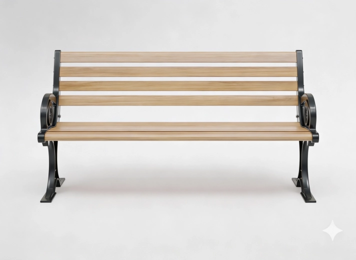 Aluminiowa ławka ogrodowa Charlotte 150 × 58 × 74 cm