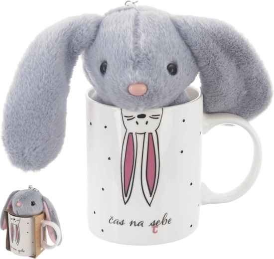 Porcelanowy kubek z zajączkiem 390 ml
