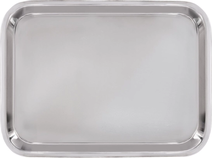 Nierdzewna taca do serwowania 39,5 × 27,5 cm - 1 sztuka