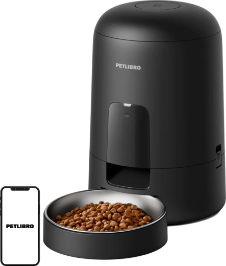 Petlibro Air inteligentny automatyczny dozownik karmy 2 l czarny