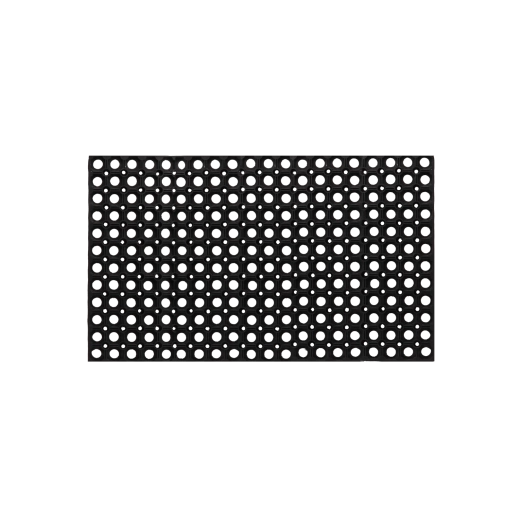 Gumowa mata antypoślizgowa 40 × 60 cm – czarna