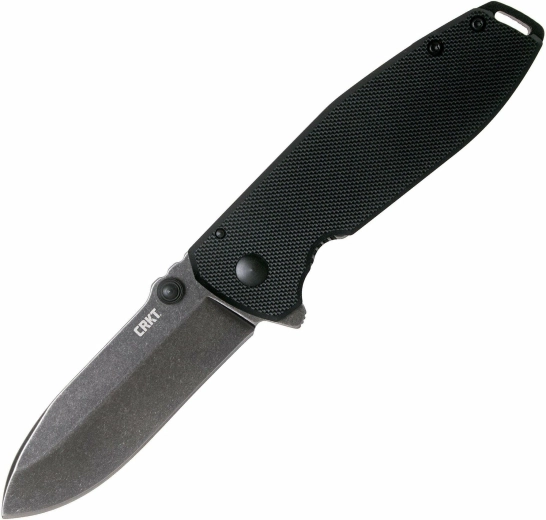 CRKT Squid XM Black nóż składany 7,5 cm Black Stonewash, czarne G10