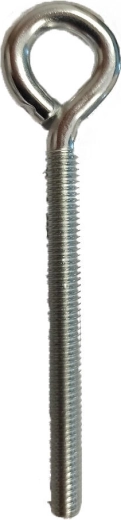 Zamknięte oczko z gwintem metrycznym M6 × 60 mm, ocynkowane (150 szt.)