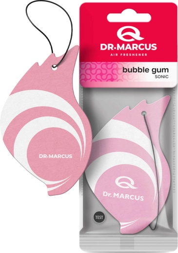 Dr. Marcus Sonic zawieszany odświeżacz powietrza do samochodu Bubblegum
