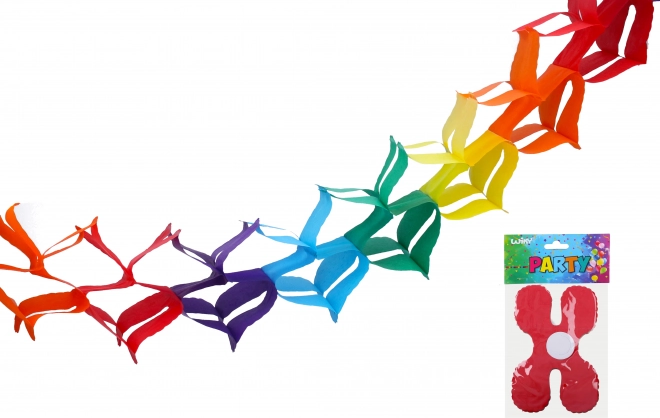 Kolorowa papierowa girlanda 3 m