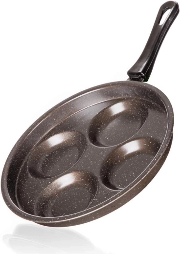 Patelnia do placuszków 24 cm GRANITE Brown z nieprzywierającą powłoką