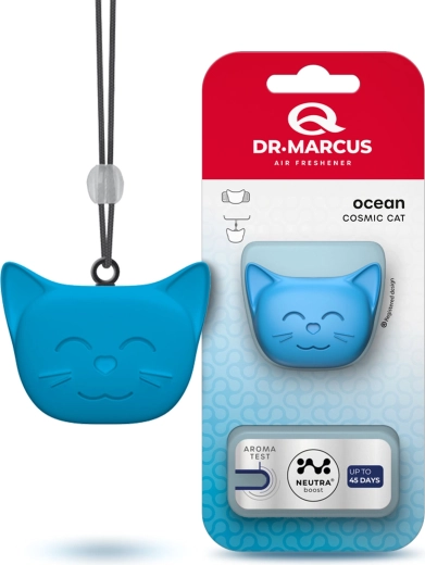 Dr. Marcus Cosmic Cat odświeżacz powietrza do samochodu Ocean