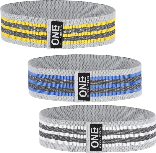 Zestaw taśm oporowych na biodra ONE Fitness 3w1