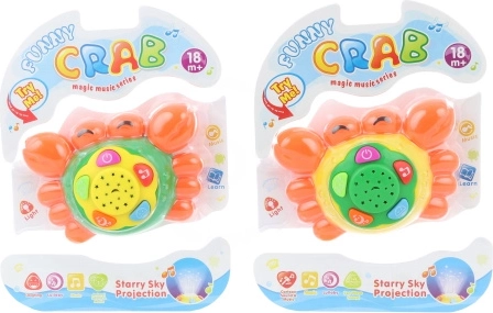 Dźwiękowy krab na baterie dla najmłodszych