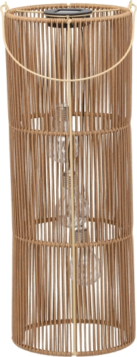 Brązowa latarnia solarna 57 cm