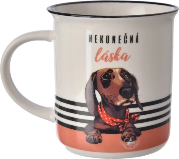 Kubek ceramiczny „Nieskończona miłość” – pies 300 ml