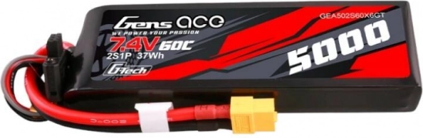 Gens Ace G-Tech 5000 mAh 7,4 V 60C LiPo 2S z konektorem XT60