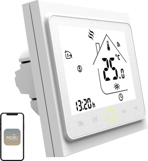 Moes Wi‑Fi termostat LCD do elektrycznego ogrzewania podłogowego