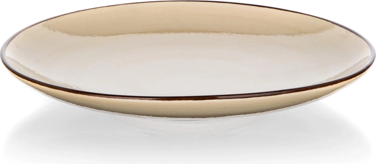 Talerz deserowy ceramiczny 21,5 cm kremowy Palas