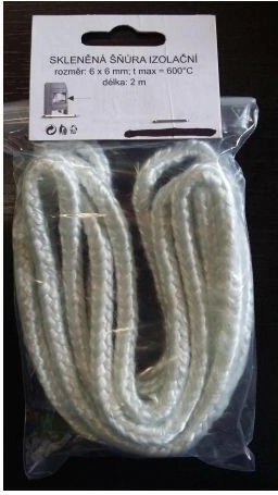 Sznur izolacyjny 10×10 mm, 500 °C, 2 m – ISOTEM