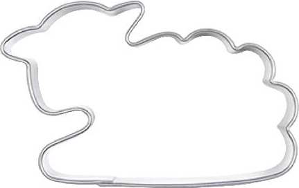 Nierdzewne wykrawaczki do ciastek Owieczka, zestaw 10 szt.