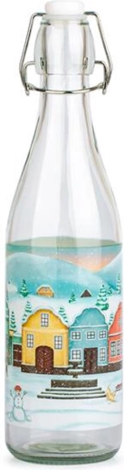 Szklana butelka z zamknięciem patentowym TORO 260 ml wioska