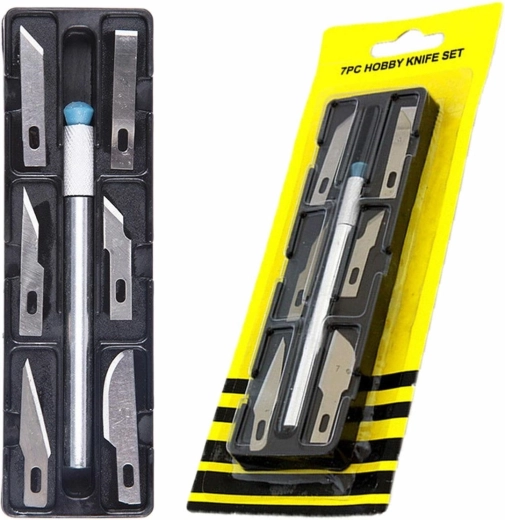 Zestaw noży ze skalpelem + 6 ostrzy