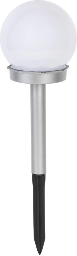 Solarna lampa ogrodowa kula 10 cm z grotem i 1 LED, IP44