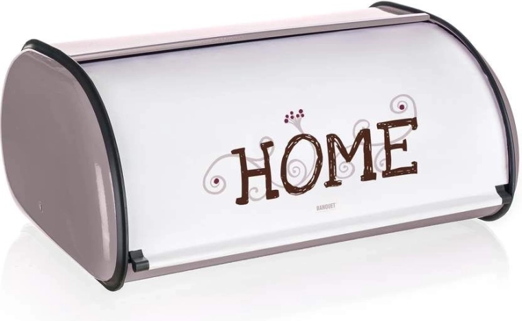 Chlebak HOME ze stali 43,5 × 27,5 × 18,5 cm