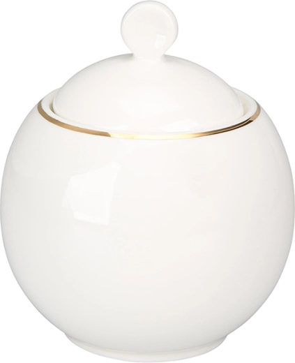 Bella złota linia porcelanowa cukiernica 380 ml