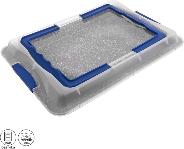 Granitowa forma do pieczenia z pokrywką Orion Grande 43 × 29 × 7 cm