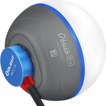 Olight Obulb Pro S przenośna magnetyczna lampka (szara) z Bluetooth i RGB