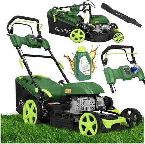 Spalinowa kosiarka z napędem GARDLOV DriveXPro 51 cm 4w1, 196 cm³