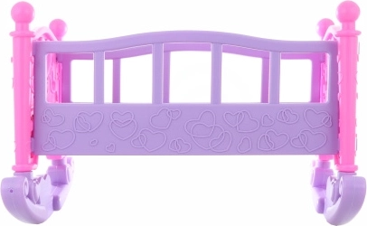 Plastowa kołyska dla lalek 45 cm