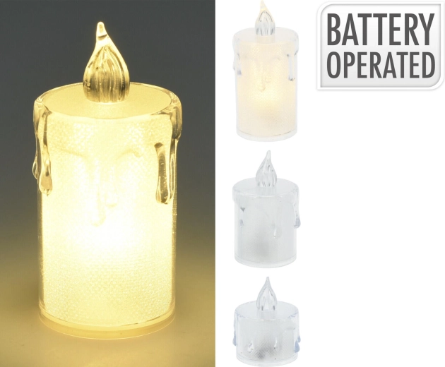 Zestaw LEDowych świeczek typu tealight – 3 sztuki, białe