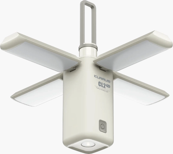 Klarus CL2 Pro White lampa kempingowa 750 lm z regulowanymi panelami i powerbanką