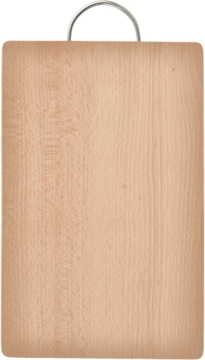Drewniana deska do krojenia z metalowym uchwytem 33 × 21,5 cm