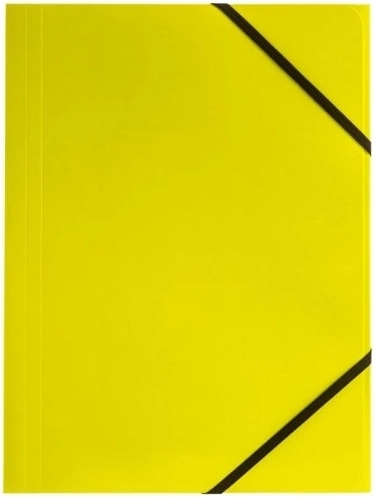 Teczka z gumką A4 350 g limonkowa
