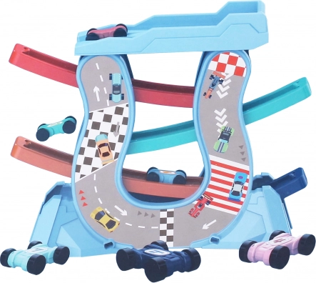 Autodroga z rampami i 4 mini autami