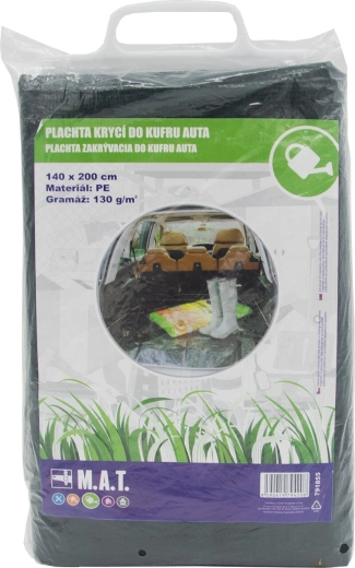 Płachta ochronna do bagażnika auta 140 × 200 cm, PE 130 g/m²