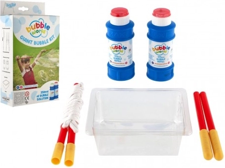 Zestaw do robienia profesjonalnych baniek - płyn 350 ml w pudełku 15x27x6cm