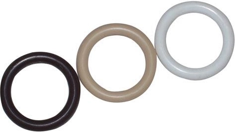 Plastowe kółka na karnisz beżowe 10 szt.