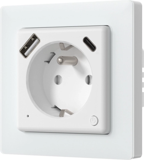 Inteligentne gniazdo ścienne Avatto z Wi‑Fi i USB‑C