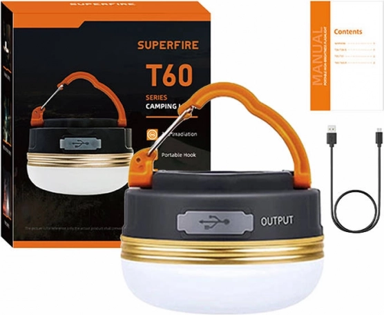 Lampa kempingowa SuperFire T60