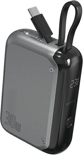 Powerbanka Pocket 30 W 10000 mAh z zintegrowanym kablem USB‑C 15 cm